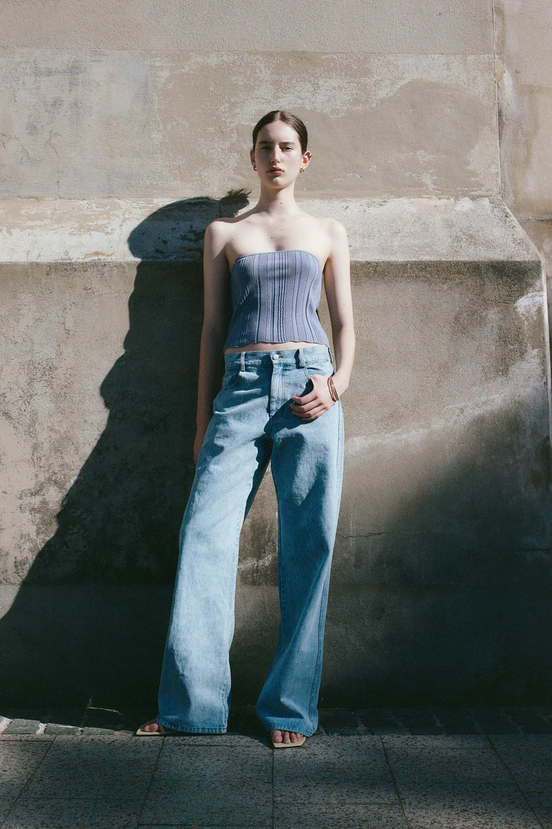 ROWIE - Silvie Organic Straight Jeans - Vintage Denim