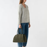 ESMAEE - Whisper V Neck Sweater - Silver