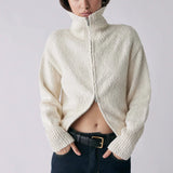 ESMAEE - Elevation  Zip Cardi - Cream