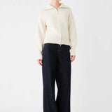 ESMAEE - Elevation  Zip Cardi - Cream