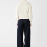 ESMAEE - Elevation  Zip Cardi - Cream