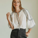 INDI & COLD - Camisa - Crudo Embroidery