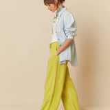 INDI & COLD - Maxi Wide Leg Pants - Pistachio