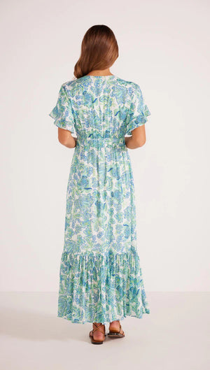 Mink Pink - Alessia Midi Dress - Blue Floral