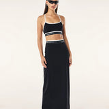 P.E NATION - Advantage Sports Bra - Black / Whisper White