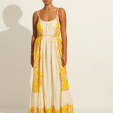 AUGUSTE - Azariah Maxi Dress - White / Gold