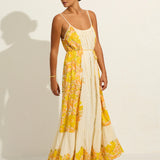 AUGUSTE - Azariah Maxi Dress - White / Gold