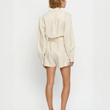 KIVARI - Ada Playsuit - Cream