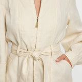 KIVARI - Ada Playsuit - Cream
