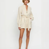 KIVARI - Ada Playsuit - Cream