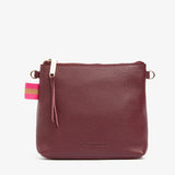 ARLINGTON MILNE - Alexis Crossbody - Burgundy Pebble