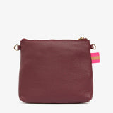 ARLINGTON MILNE - Alexis Crossbody - Burgundy Pebble