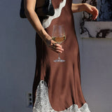 KIVARI - Anki Midi Dress - Chocolate