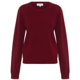 ROWIE - Axel Merino Knit Top - Merlot Red