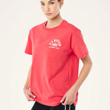 P.E NATION - Backspin 2.0 Relaxed Tee - Strawberry