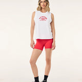 P.E NATION - Backspin Tank - White / Bittersweet