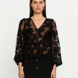 KIVARI - Blair Lace Top - Black