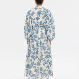 KIVARI - Bluebell Maxi Dress - Blue Ecru