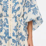 KIVARI - Bluebell Maxi Dress - Blue Ecru