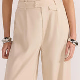 STAPLE THE LABEL - Hayden Wide Leg Pants - Beige