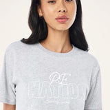 P.E NATION - Champion Relaxed Tee - Mid Grey Marle
