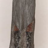 CHARLI - Solene Lace Skirt - Mid Grey