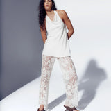 KIVARI - Arabella Lace Pant - Cream