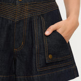 KIVARI - Celene Denim Short - Raw Indigo