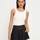 KIVARI - Celene Denim Short - Raw Indigo