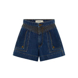 KIVARI - Celene Denim Short - Indigo Blue