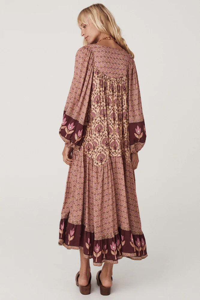 SPELL - Chateau Boho Gown - Grape