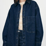 ROWIE - Clancy Oversized Jacket - Classic Indigo
