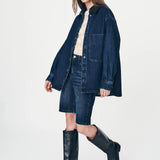 ROWIE - Clancy Oversized Jacket - Classic Indigo