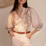 SEVENTY + MOCHI - Zena Top - Indigo Coral