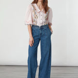 SEVENTY + MOCHI - Zena Top - Indigo Coral