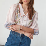 SEVENTY + MOCHI - Zena Top - Indigo Coral