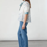 SEVENTY + MOCHI - Poppy Top - Indigo Coral