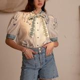 SEVENTY + MOCHI - Poppy Top - Indigo Coral