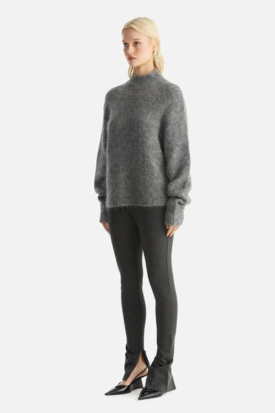 ENA PELLY - Nicola Mohair Knit - Charcoal