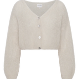 AMERICAN DREAMS - Cornelia Cropped Cardigan - Beige