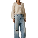 AMERICAN DREAMS - Cornelia Cropped Cardigan - Beige