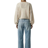 AMERICAN DREAMS - Cornelia Cropped Cardigan - Beige