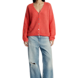 AMERICAN DREAMS - Cornelia L.S Cardigan - Coral Red