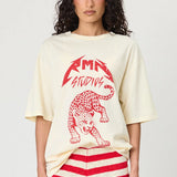 REMAIN - Leopard Tee - Ivory