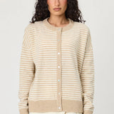 REMAIN - Tali Cardigan - Latte Stripe