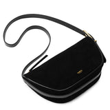 SANCIA - The Osimo Bag - Black Suede