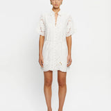 KIVARI - Danielle Mini Shirt Dress - Ivory