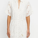 KIVARI - Danielle Mini Shirt Dress - Ivory