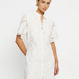 KIVARI - Danielle Mini Shirt Dress - Ivory