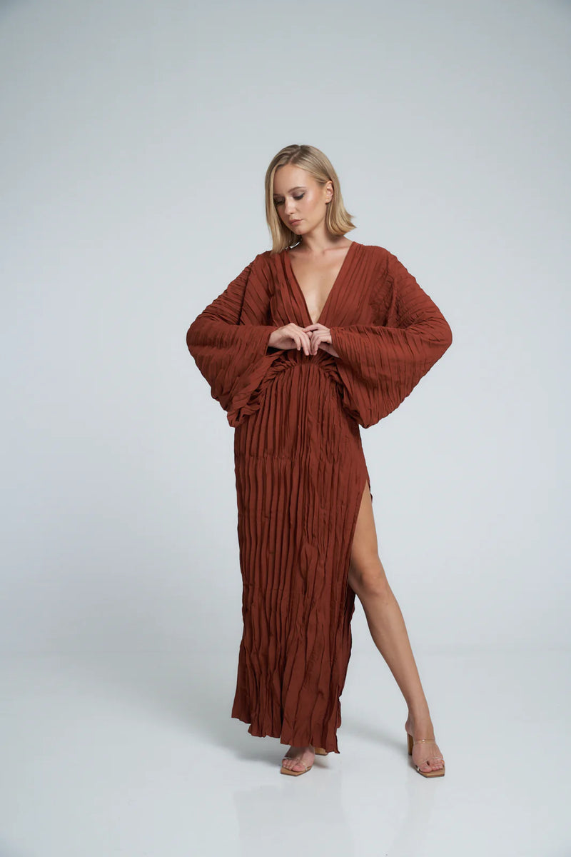 LIDEE - De Luxe Gown - Terracotta